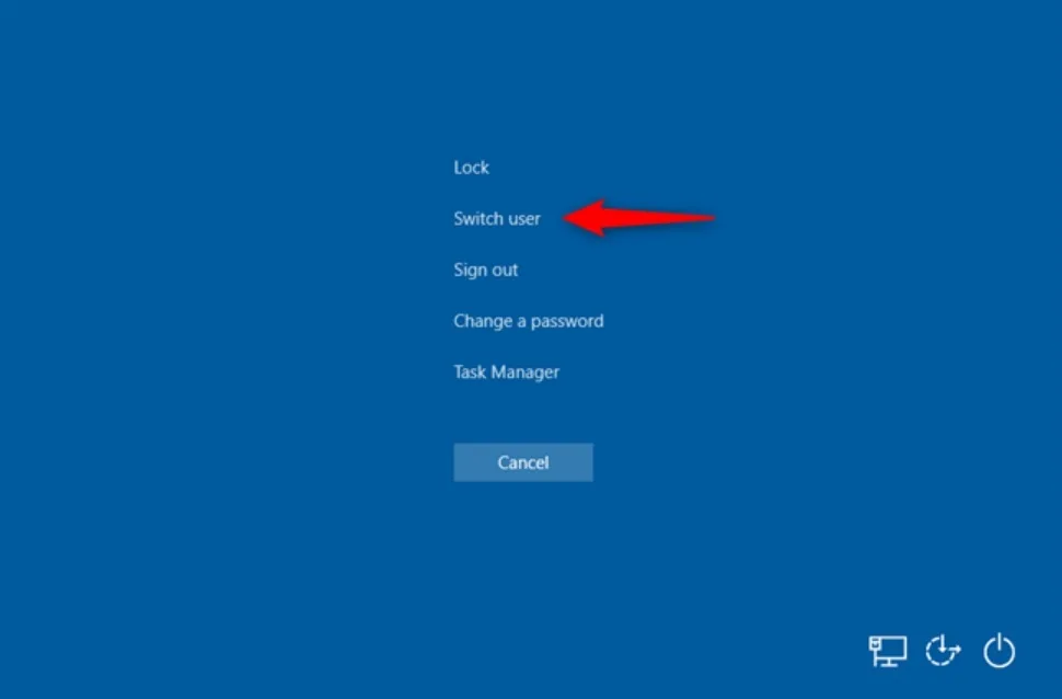 Как переключить пользователя в Windows 10