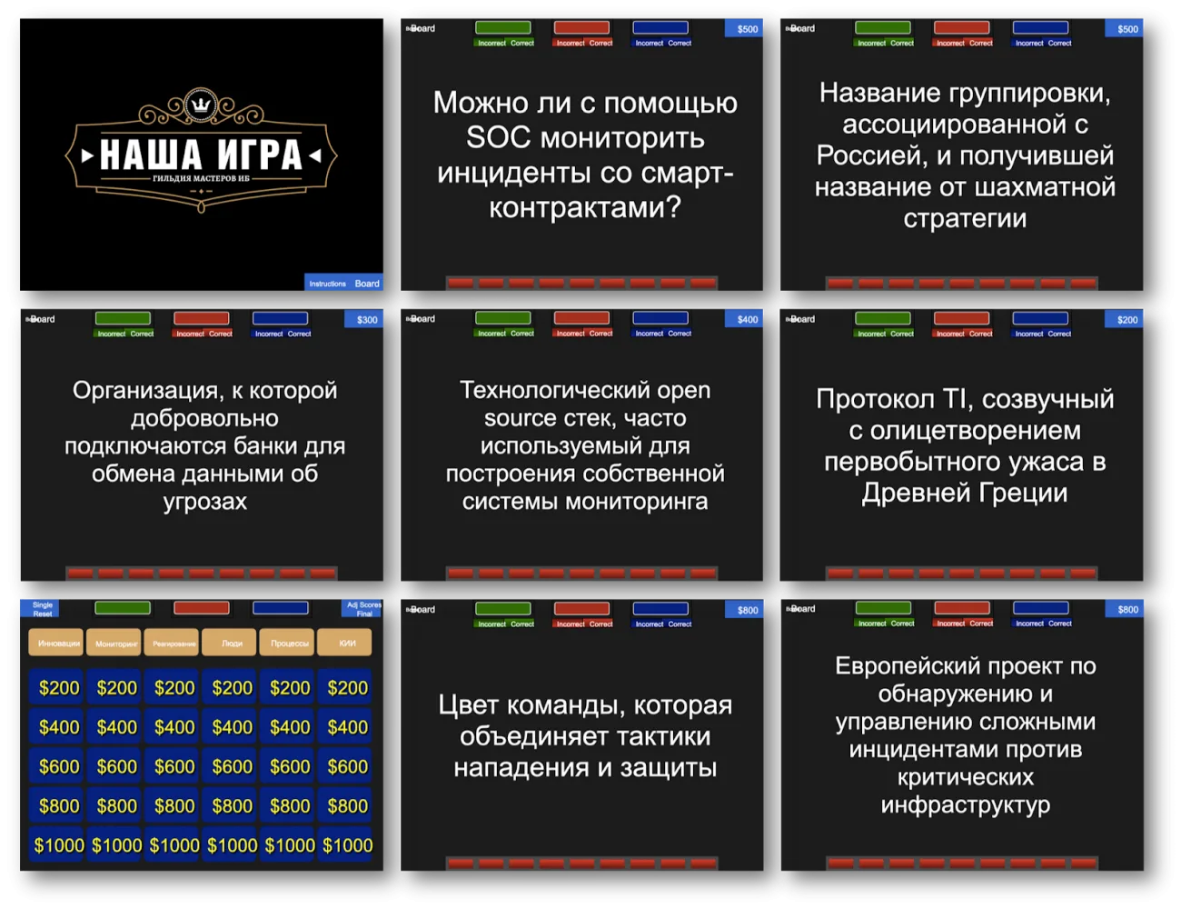 "Наша игра" про SOCи